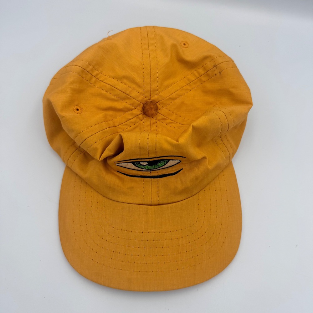 Toy Machine Eye Logo Snapback Hat Yellow 6-Panel Skateboard Cap Adjustable - Picture 2 of 8